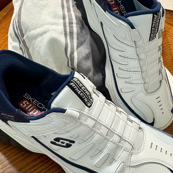 Skechers White Athletic Shoes with Chunky Support - Picture 2 of 4